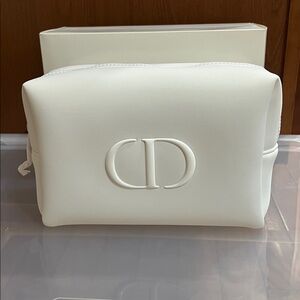 Miss Dior pearl WHITE Cosmetic Bag